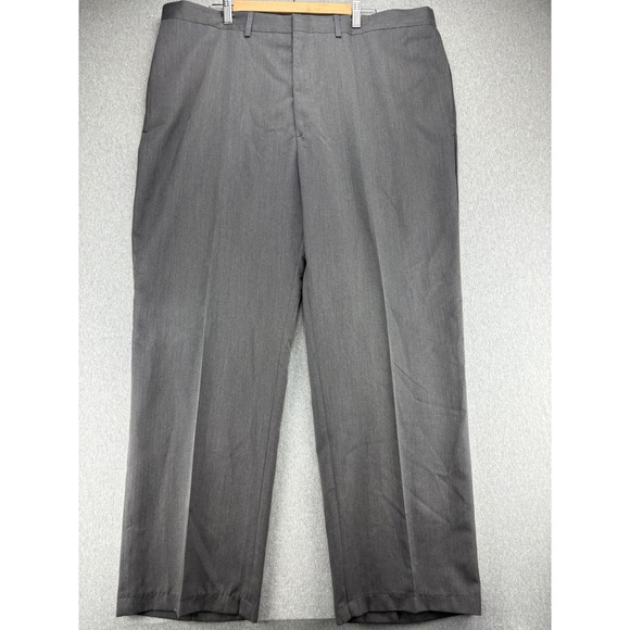 Haggar Pants Mens 44x32 Gray Dress Stain Resistant Wrinkle Free Dress NWOT - Picture 1 of 7